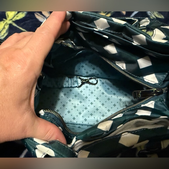 * SALE ENDS TODAY!* Lug Jitterbug crossbody in Gingham Evergreen - Picture 6 of 8